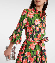 Carolina Herrera Bow-detail cotton-blend shirt dress