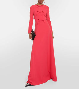 Carolina Herrera Bow-detail crêpe gown