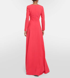 Carolina Herrera Bow-detail crêpe gown