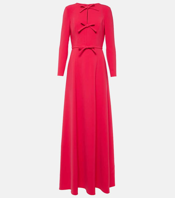 Carolina Herrera Bow-detail crêpe gown