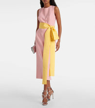 Carolina Herrera Bow-detail crêpe midi dress