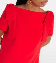 Carolina Herrera Bow-detail crêpe minidress