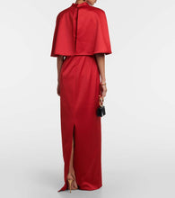 Carolina Herrera Caped satin gown