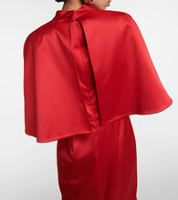 Carolina Herrera Caped satin gown