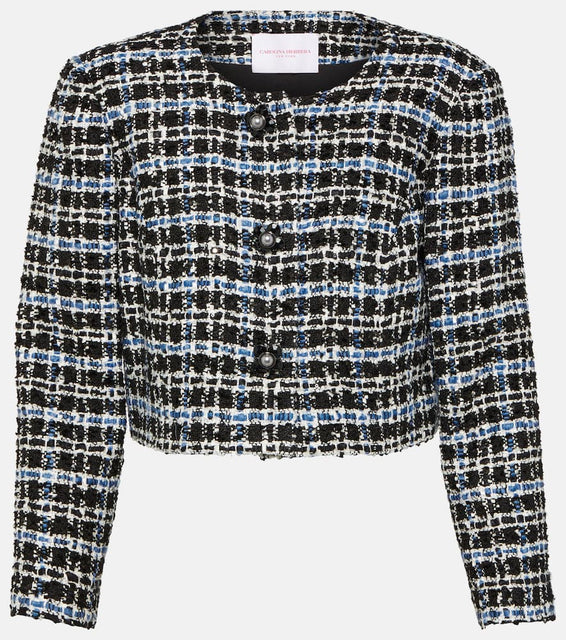 Carolina Herrera Cropped tweed jacket