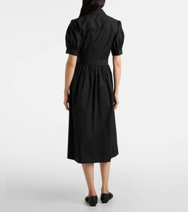Carolina Herrera Floral embroidered cotton-blend shirt dress
