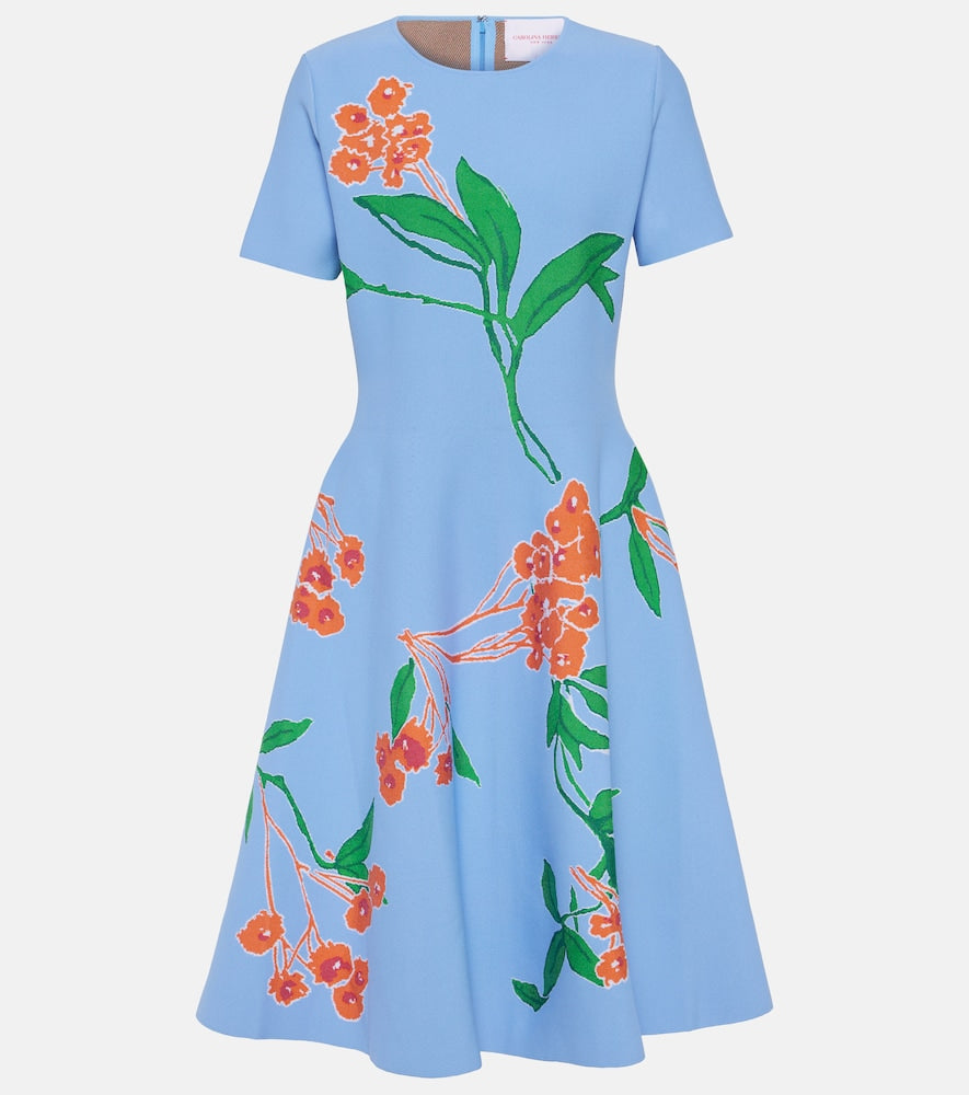 Carolina Herrera Floral midi dress. Carolina Herrera 花卉图案中长连衣裙
