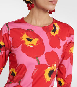 Carolina Herrera Floral printed midi dress