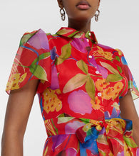 Carolina Herrera Floral silk midi dress