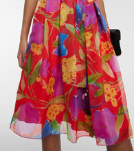 Carolina Herrera Floral silk midi dress