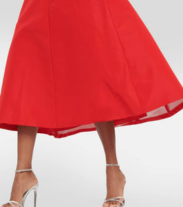 Carolina Herrera Heart silk midi dress