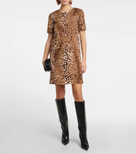 Carolina Herrera Leopard-print cotton-blend minidress