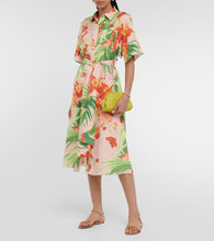 Carolina Herrera Printed silk midi dress