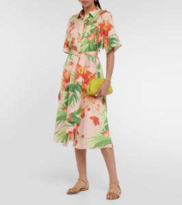Carolina Herrera Printed silk midi dress