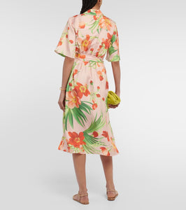 Carolina Herrera Printed silk midi dress