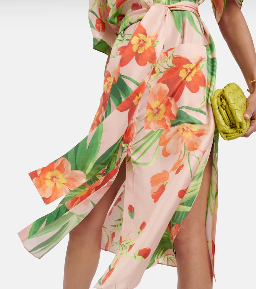Carolina Herrera Printed silk midi dress