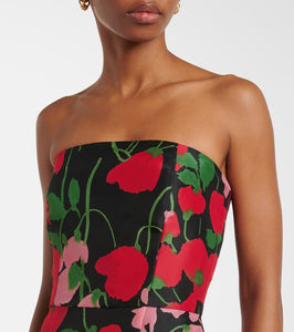 Carolina Herrera Strapless silk gown