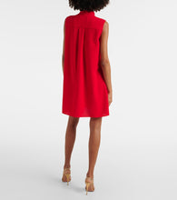 Carolina Herrera Tie-neck pleated minidress