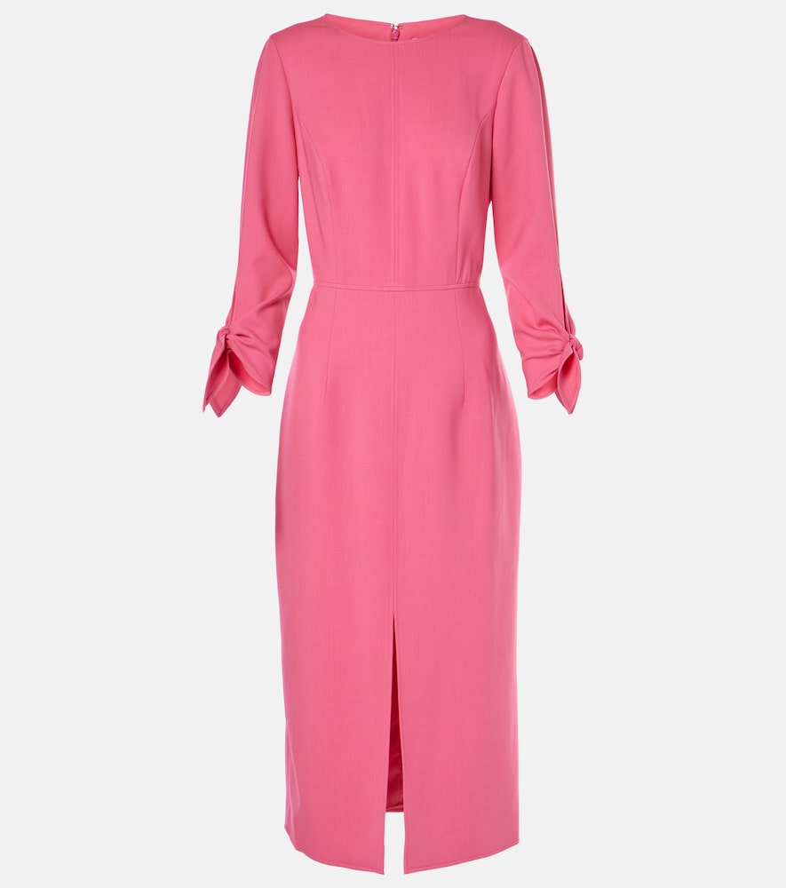 Carolina Herrera Wool-blend midi dress. Carolina Herrera 羊毛混纺中长连衣裙