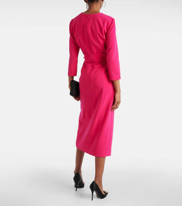 Carolina Herrera crêpe midi dress