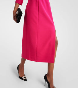 Carolina Herrera crêpe midi dress