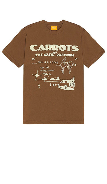 Carrots Great Outdoors T-shirt in Brown - T-shirt Carrots Great Outdoors en marron - Carrots Great Outdoors 棕色 T 恤 - Carrots Great Outdoors T-Shirt in Braun - Carrots Great Outdoors 티셔츠브라운 색상 - T-shirt Carrots Great Outdoors in marrone