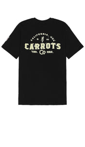 Carrots Trademark T-shirt in Black - T-shirt Carrots Trademark en noir - 胡萝卜商标黑色 T 恤 - Karotten-Marken-T-Shirt in Schwarz - Carrots 트레이드마크 티셔츠블랙 컬러 - T-shirt con marchio di carote in nero