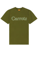 Carrots Wordmark T-shirt in Olive