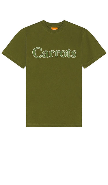 Carrots Wordmark T-shirt in Olive