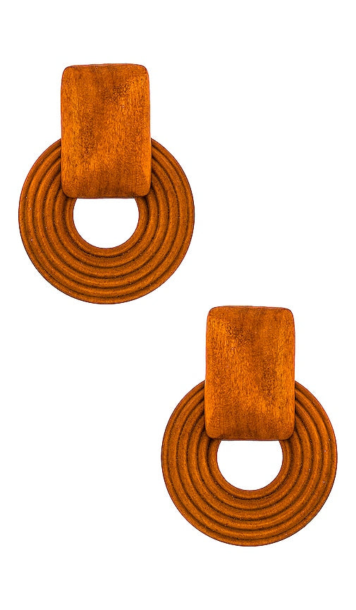 Casa Clara Folly Earrings in Tan