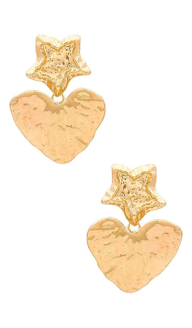 Casa Clara La Etoile Earring in Metallic Gold