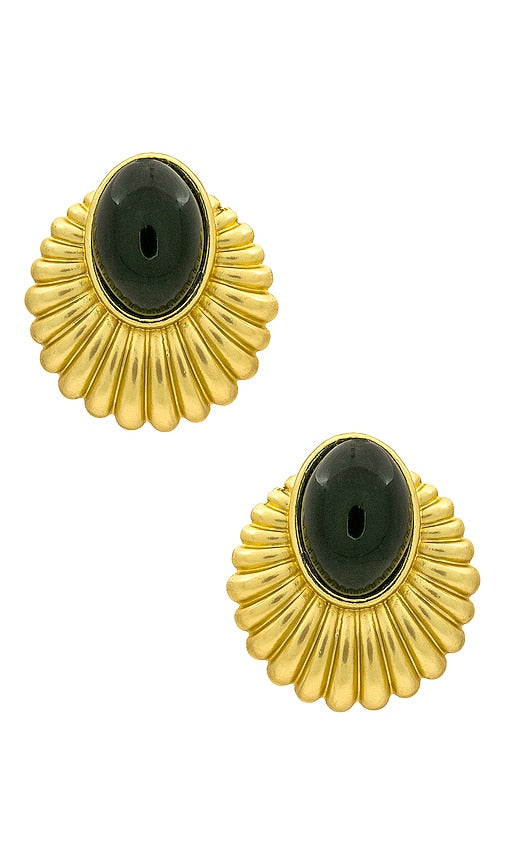Casa Clara Olympia Earrings in Metallic Gold