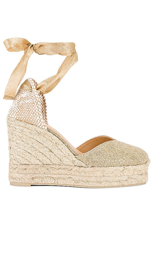 Castaner Chiara Espadrille in Metallic Gold - Espadrille Castaner Chiara en or métallisé - Castaner Chiara 金属金色麻底鞋 - Castaner Chiara Espadrille in Metallic-Gold - 메탈릭 골드 소재의 Castaner Chiara Espadrille - Espadrillas Castaner Chiara in oro metallizzato