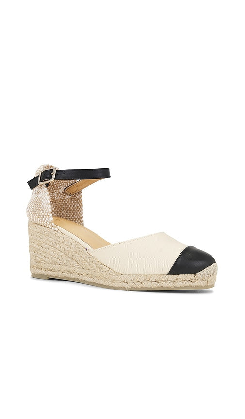 Castaner Coralin Wedge in Cream