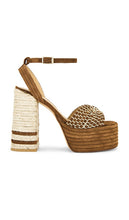 Castaner Ferosa Heel in Brown | Cuero Heeled Sandals for Women