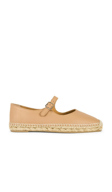 Castaner Pepa Espadrille in Nude | Nappa Flat Espadrilles for Women