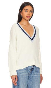 Central Park West Bianca Sweater in Cream