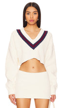 Champion X DANIELLE GUIZIO Crop Rib Knit Pullover Sweater in Cream - Champion X DANIELLE GUIZIO Pull court en maille côtelée crème - Champion X DANIELLE GUIZIO 奶油色短款罗纹针织套头毛衣 - Champion X DANIELLE GUIZIO Crop Rib Strickpullover in Creme - Champion X DANIELLE GUIZIO 크롭 립 니트 풀오버 스웨터 - Maglione pullover in maglia a costine corta Champion X DANIELLE GUIZIO color crema