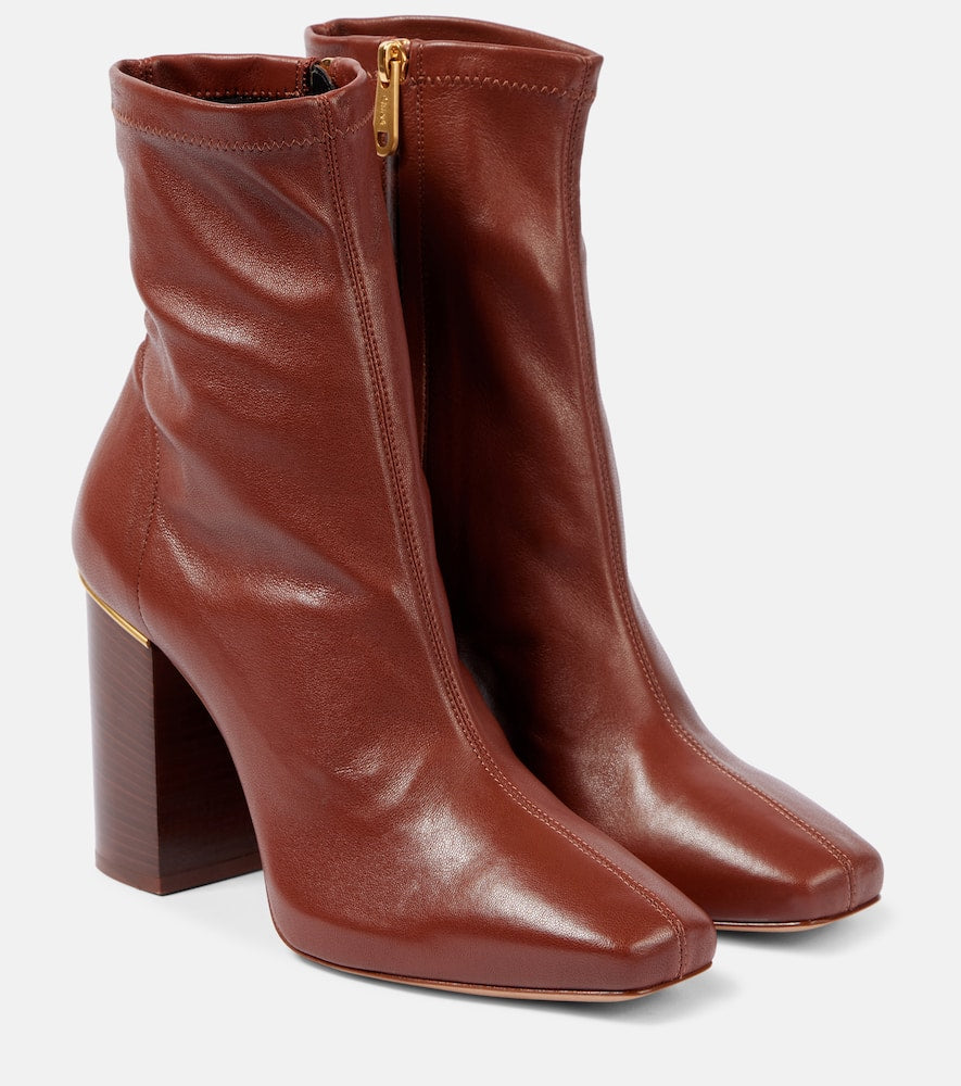 Chloe Ambre leather ankle boots