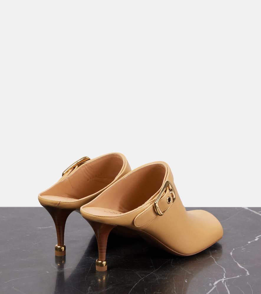Chloe Andrea leather mules