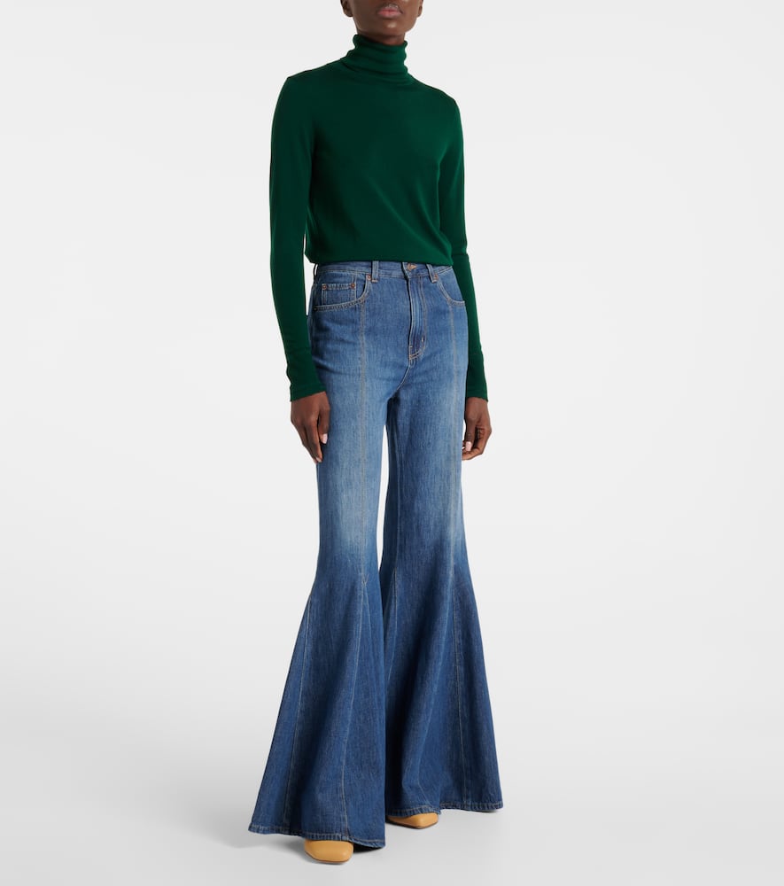 Chloe Andrea leather mules