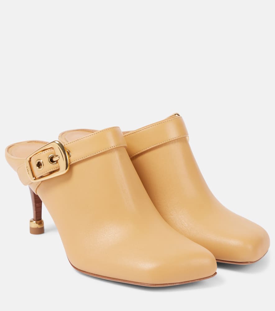 Chloe Andrea leather mules