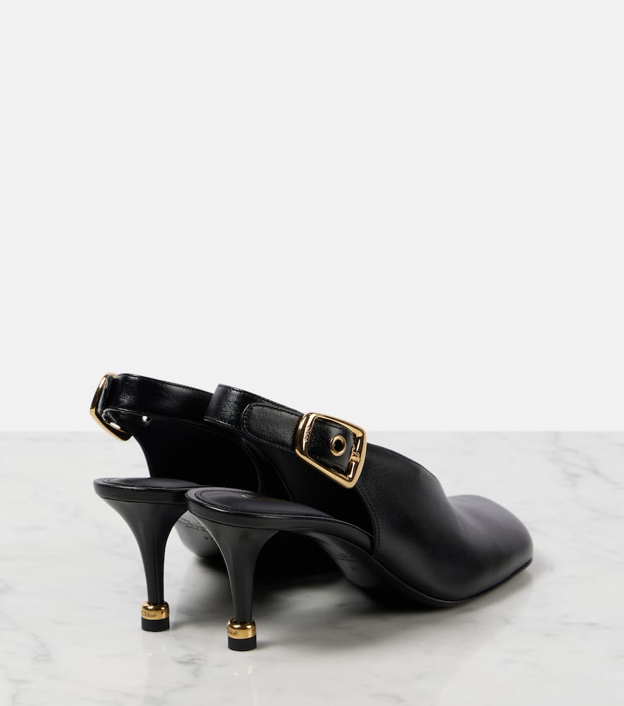 Chloe Andrea leather slingback pumps