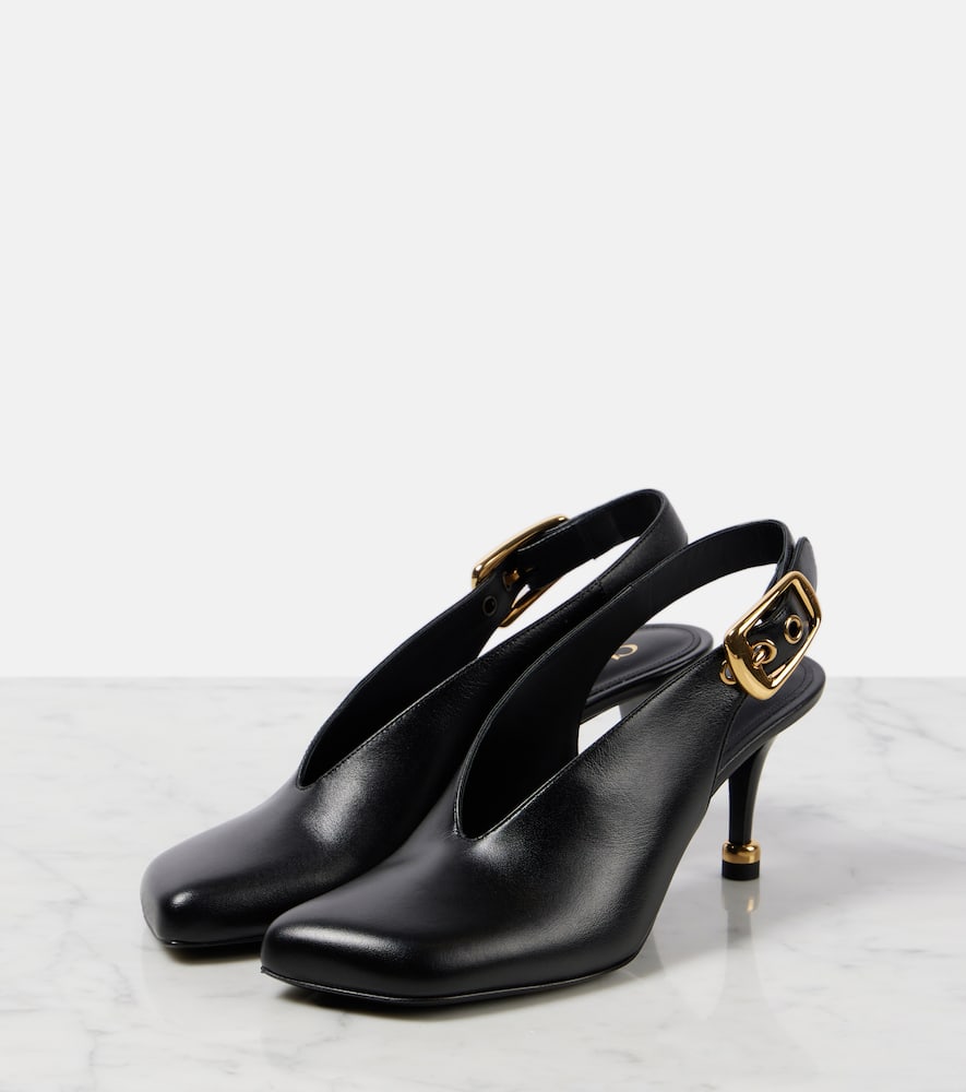Chloe Andrea leather slingback pumps