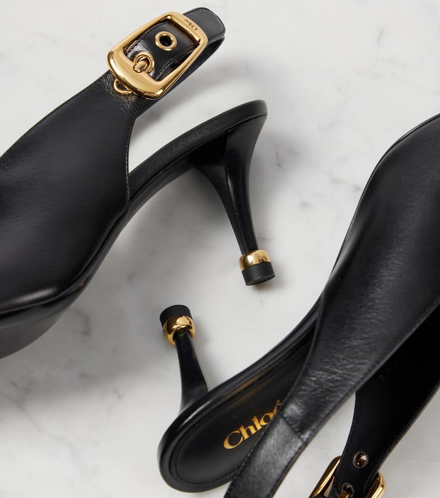 Chloe Andrea leather slingback pumps