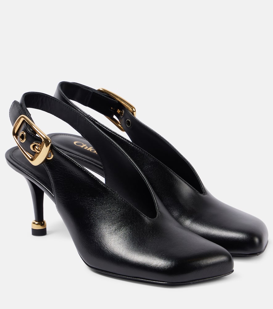 Chloe Andrea leather slingback pumps