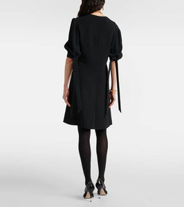Chloe Balloon-sleeve cr√É¬™pe minidress
