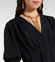 Chloe Balloon-sleeve cr√É¬™pe minidress