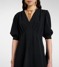 Chloe Balloon-sleeve cr√É¬™pe minidress