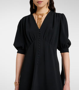 Chloe Balloon-sleeve cr√É¬™pe minidress